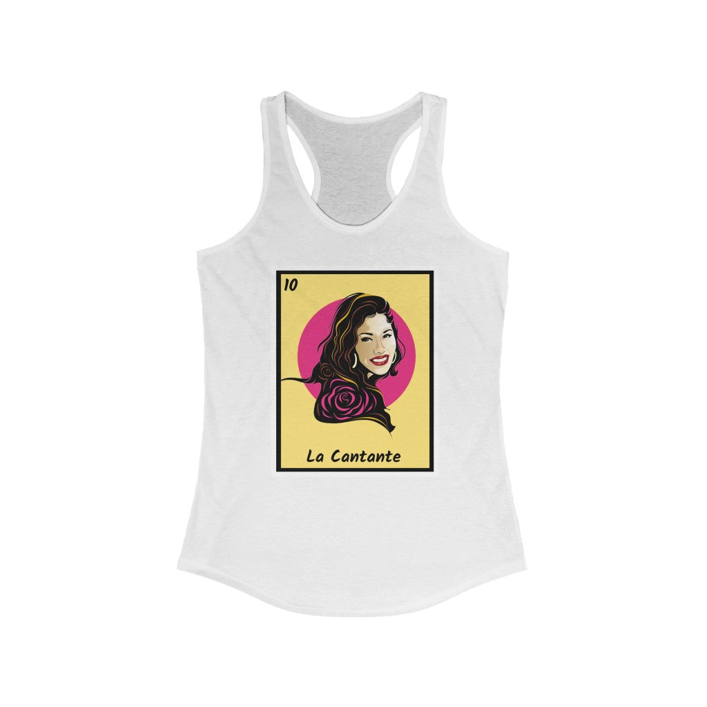 Women’S Loteria “La Cantante” Flower Tee – Racerback Tank