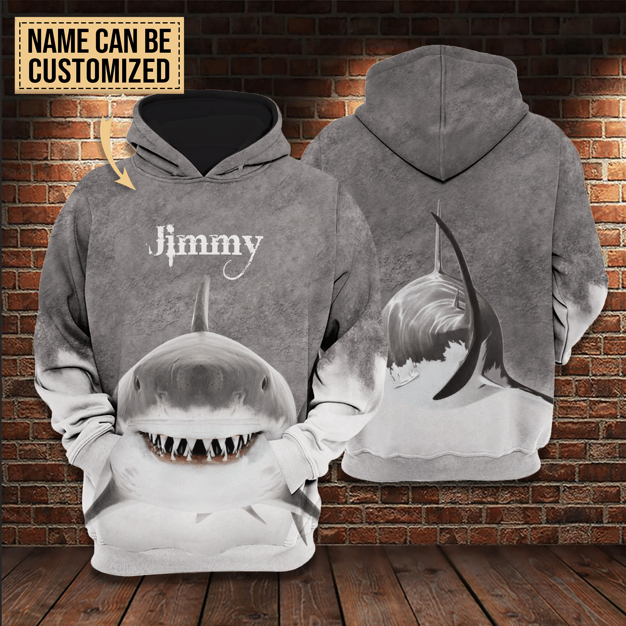 Personalized Shark Lovers Animal Ocean 3D All Over / VMHLMH010221