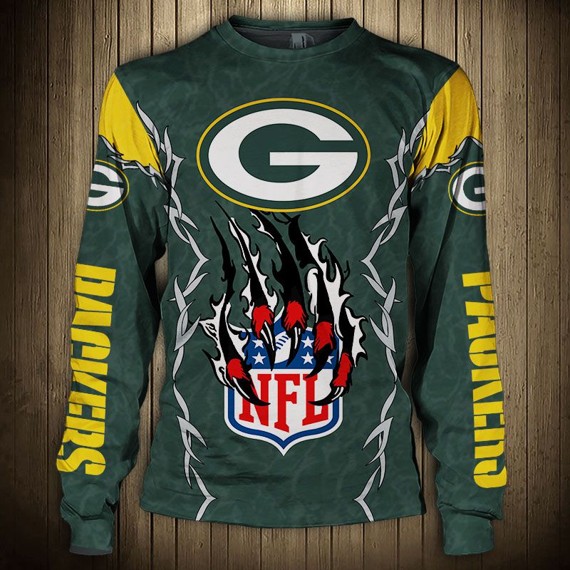 Green Bay Packers Sweatshirts Claw