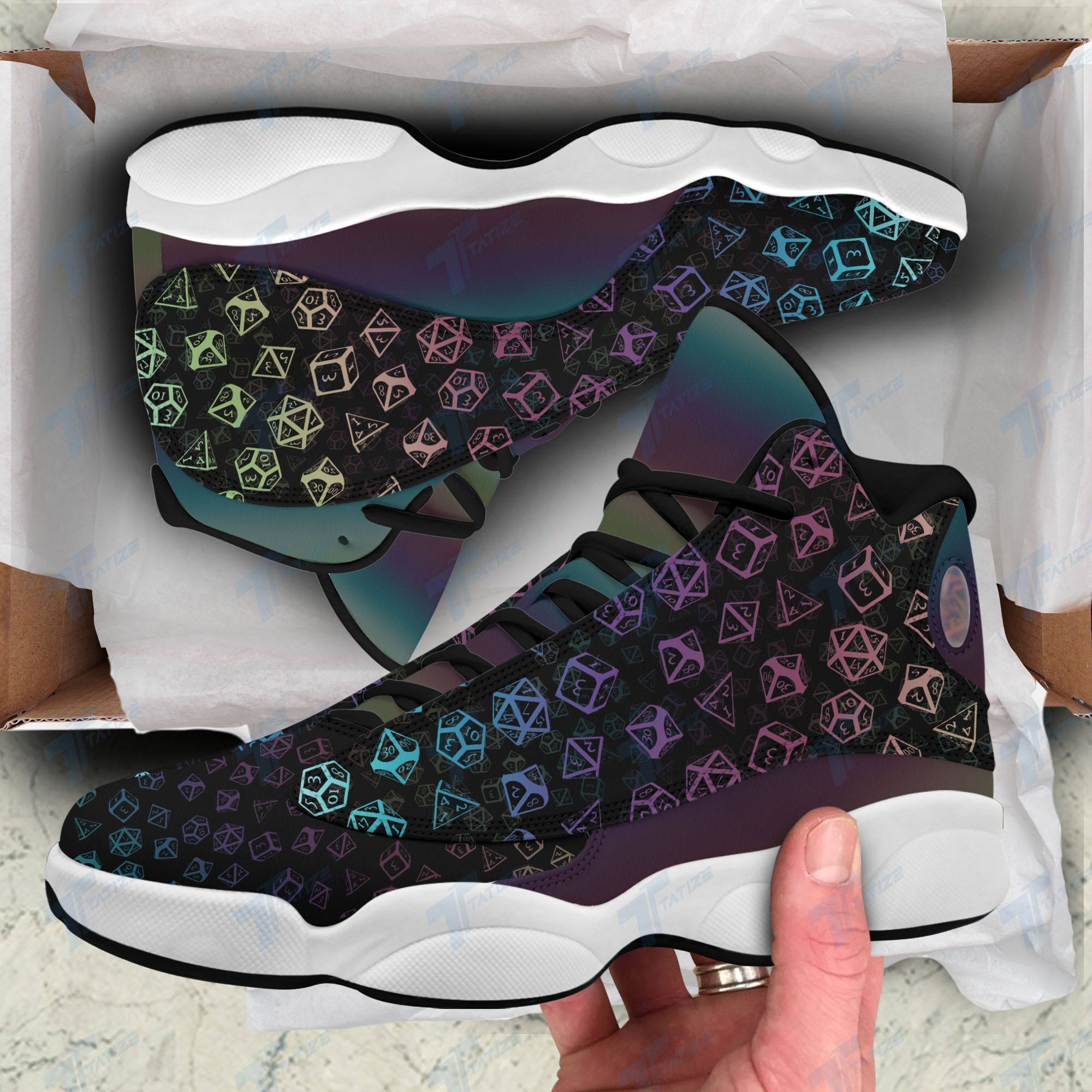 Dungeons Dragons dice Air Jordan 13 Sneakers JD13 XIII Shoes Sport