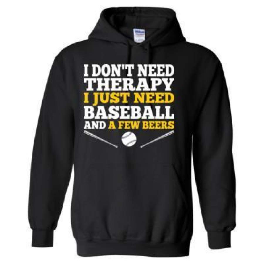 AGR I Do Not Need Therapy I Just Need Baseball And A Few Beers – Heavy Blend™ Hooded Sweatshirt