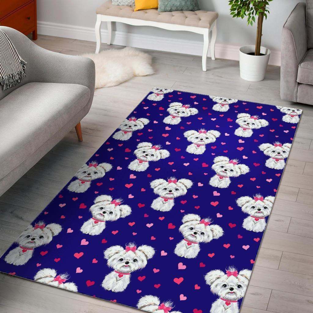 Puppy Dog Maltese PR Rug CAMLIFF