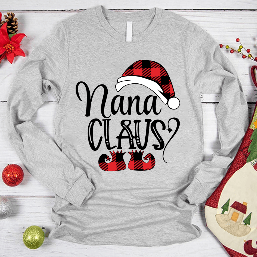 Nana Claus Buffalo Plaid Christmas Shirt