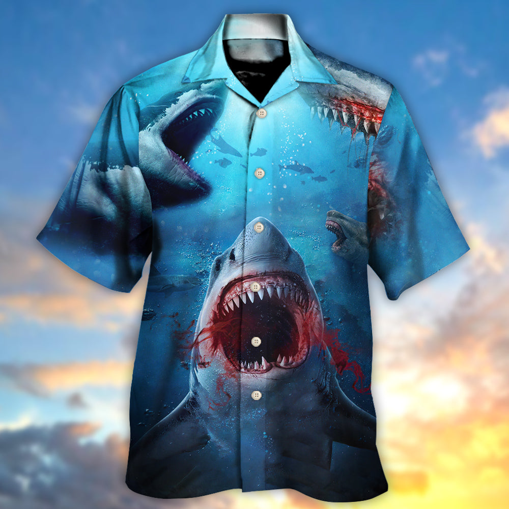 Shark Bites You In The Red Sea Hawaiian Shirt