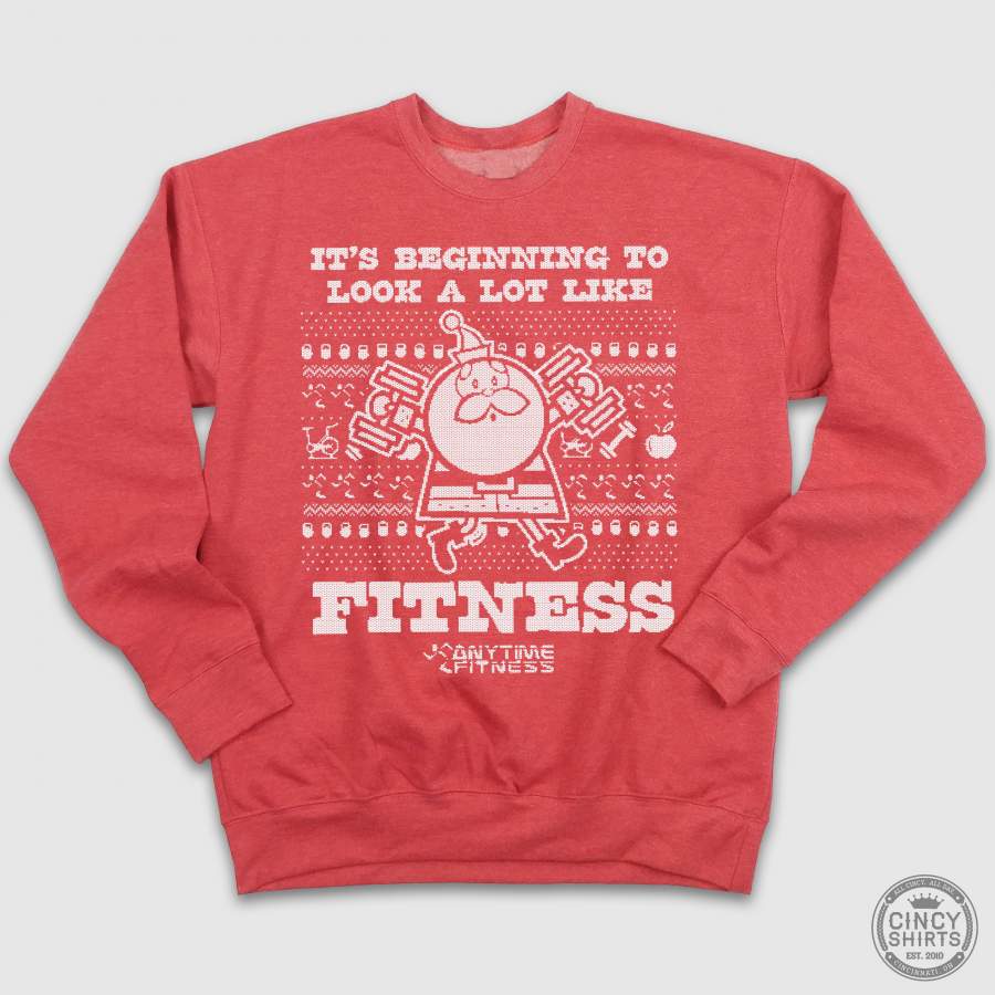 Anytime Fitness Ugly Christmas Sweatshirt