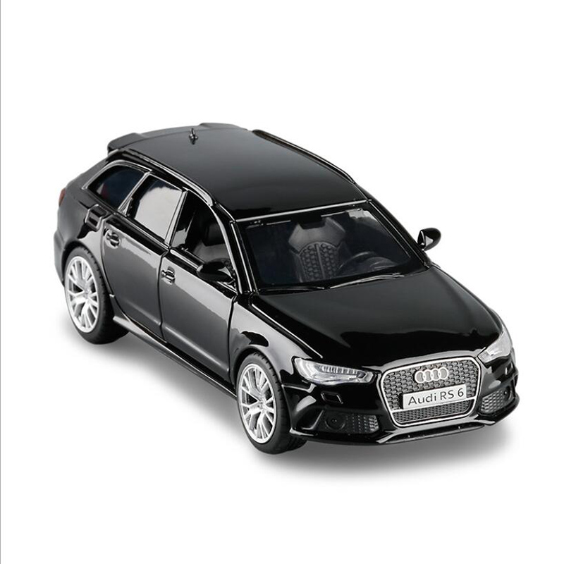 1:36 New Audi RS6 Wagon Simulation Alloy Car Model Door Open Metal Car Model Children’s Toy Car Boy Gifts Free Shipping alx