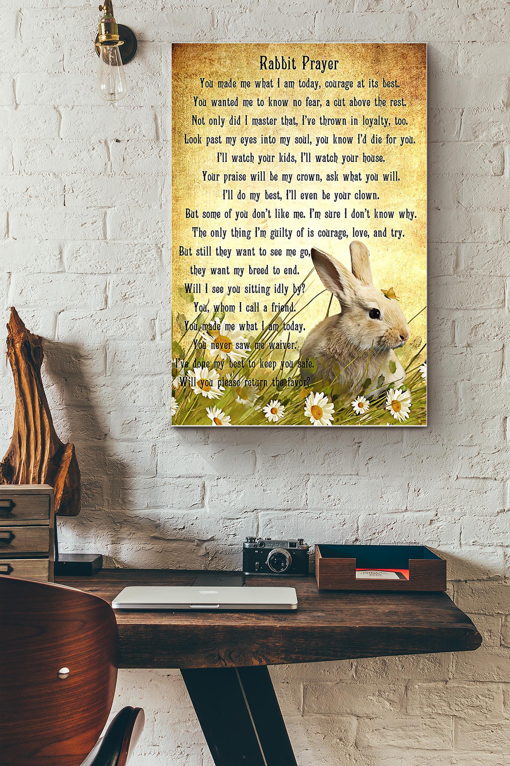 Rabbit Prayer (Unframed) Poster