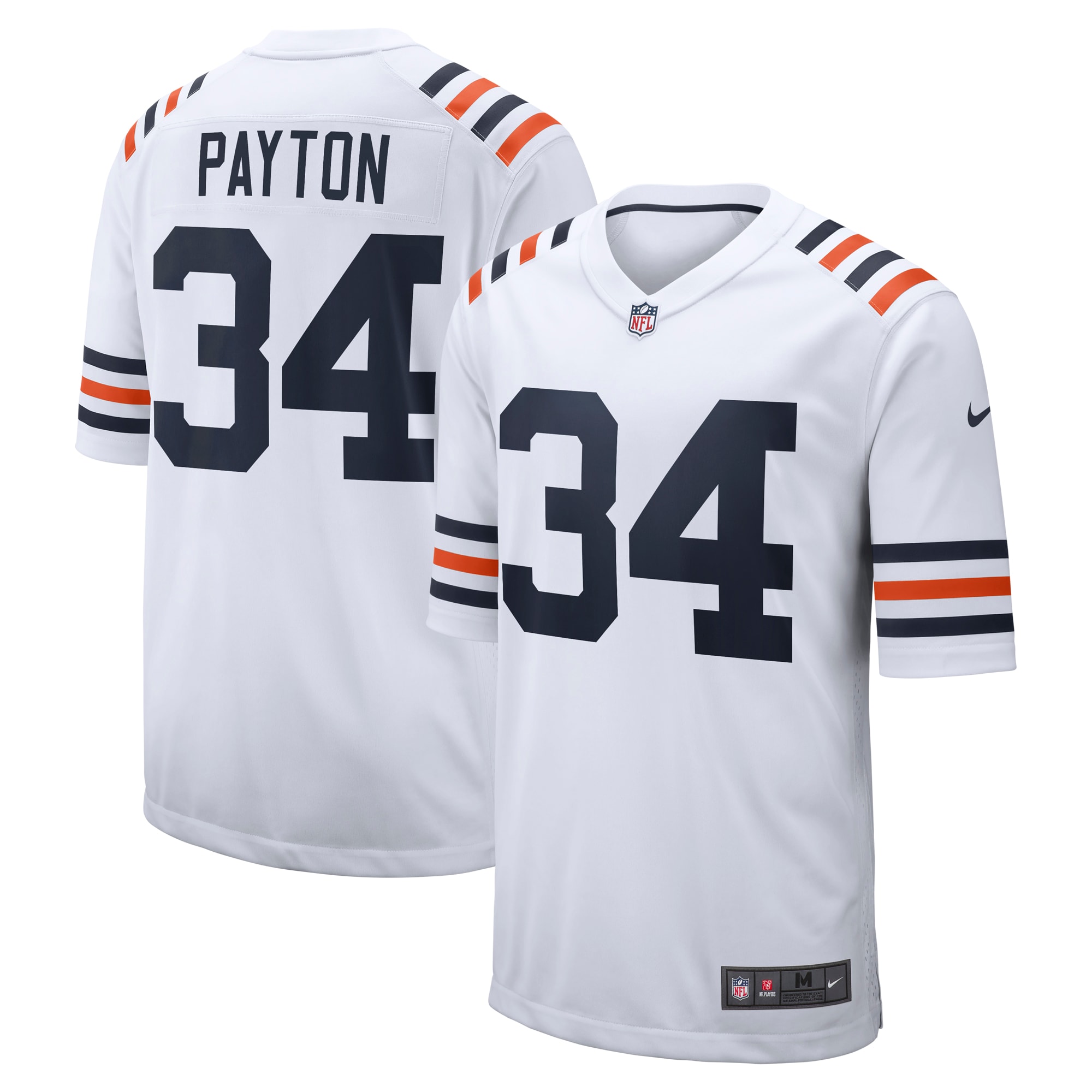 Men’s Chicago Bears Walter Payton White Retired Player Game Jersey