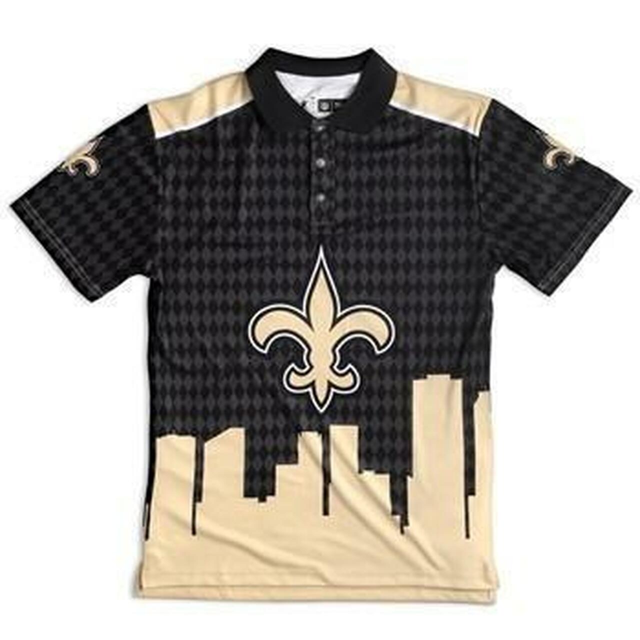 New Orleans Saints Thematic Polyester Polo Shirt 3D All Over Print Shirt3927