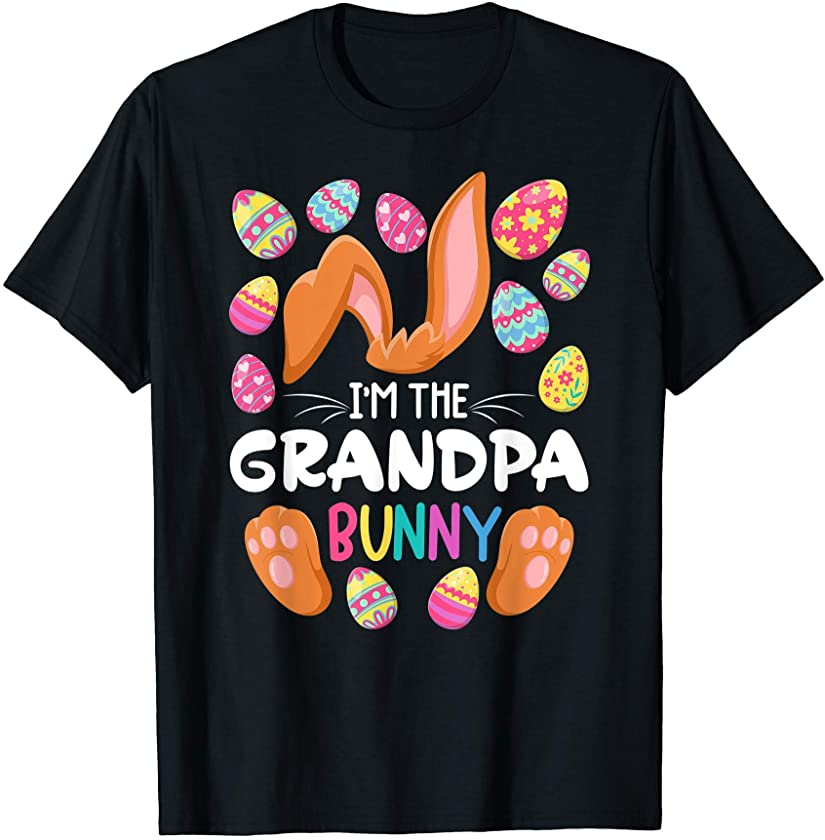 Mens Cute Top I Grandpa Bunny I Matching Family Easter Pajamas T-Shirt