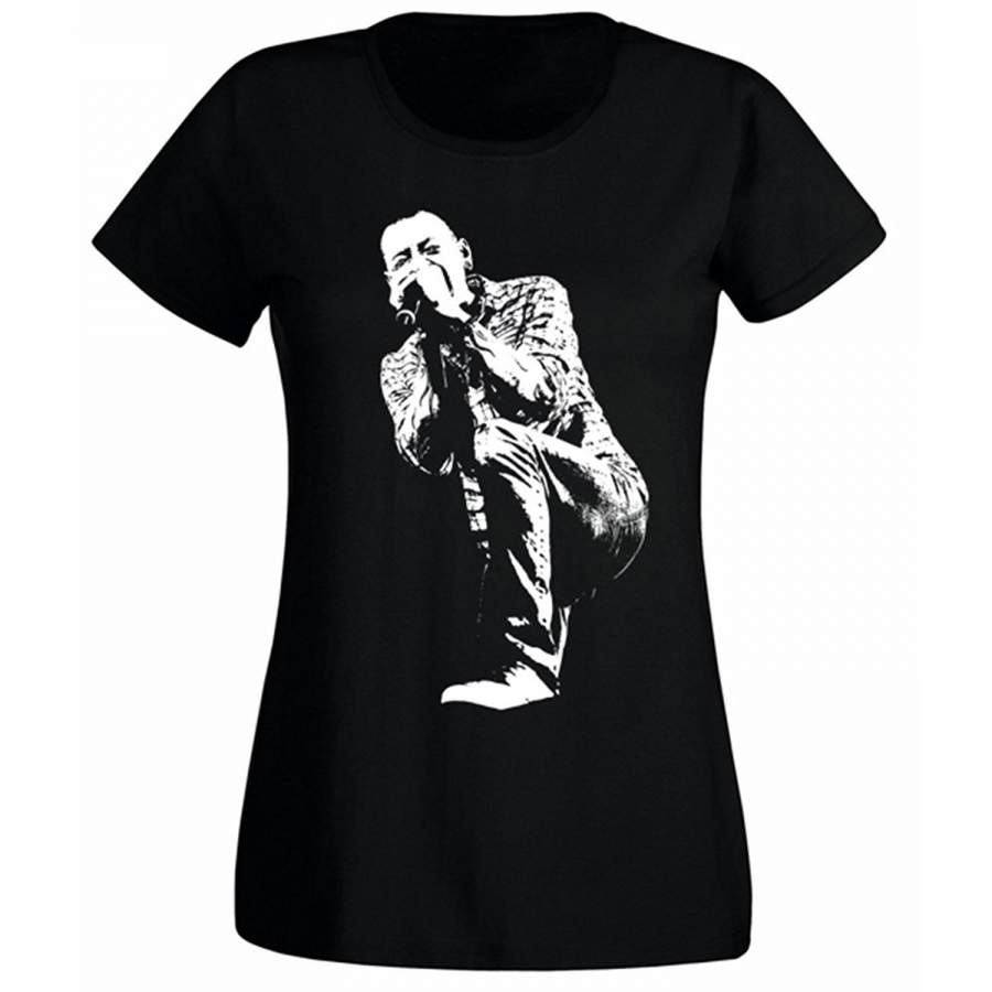 Women Summer Fashion T-shirt Chester Bennington Linkin Park Iconic Rock T-shirt Women Funny T Shirt