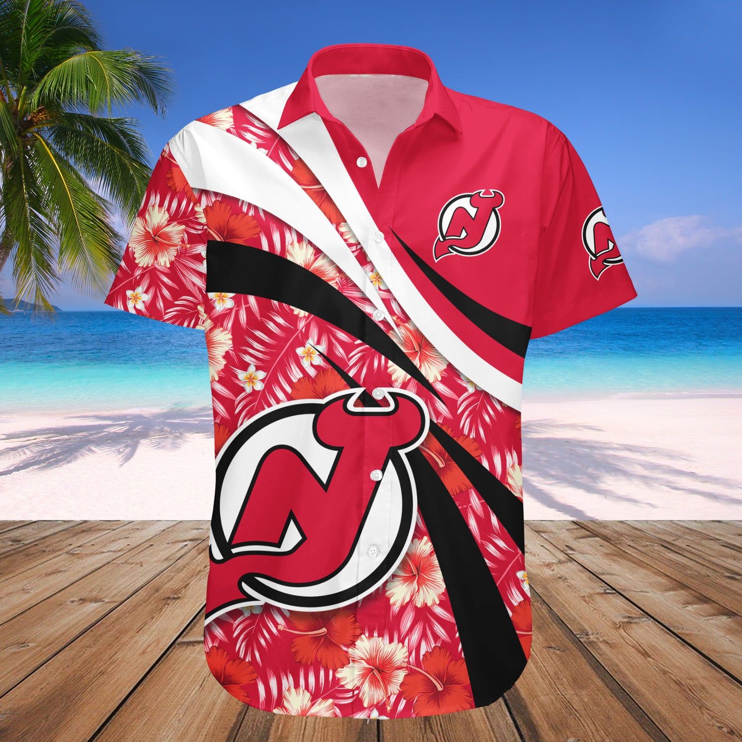 New Jersey Devils Hawaii Shirt Hibiscus Sport Style – Nhl