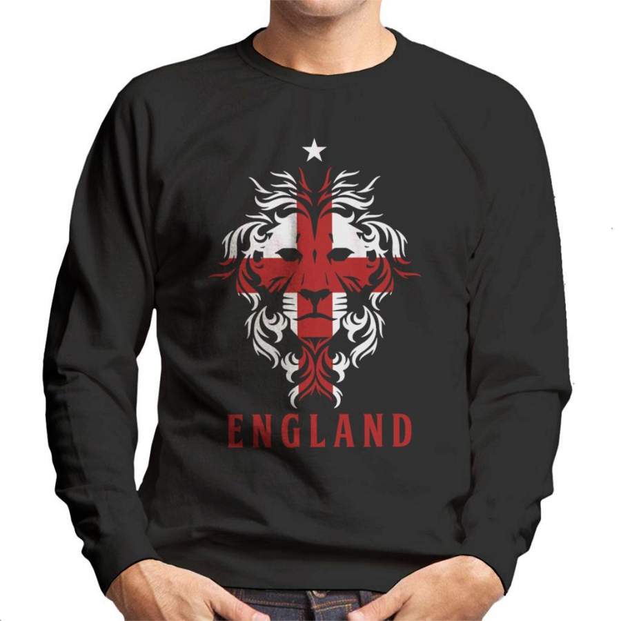 England Lion Silhouette Men’s Sweatshirt