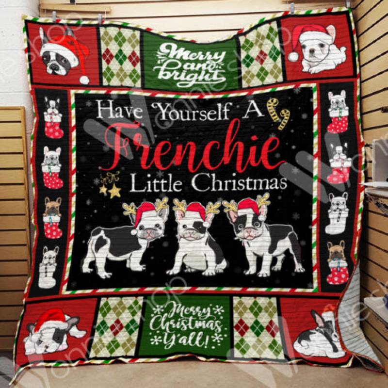 French Bulldog Christmas Blanket NOV1201 67O39