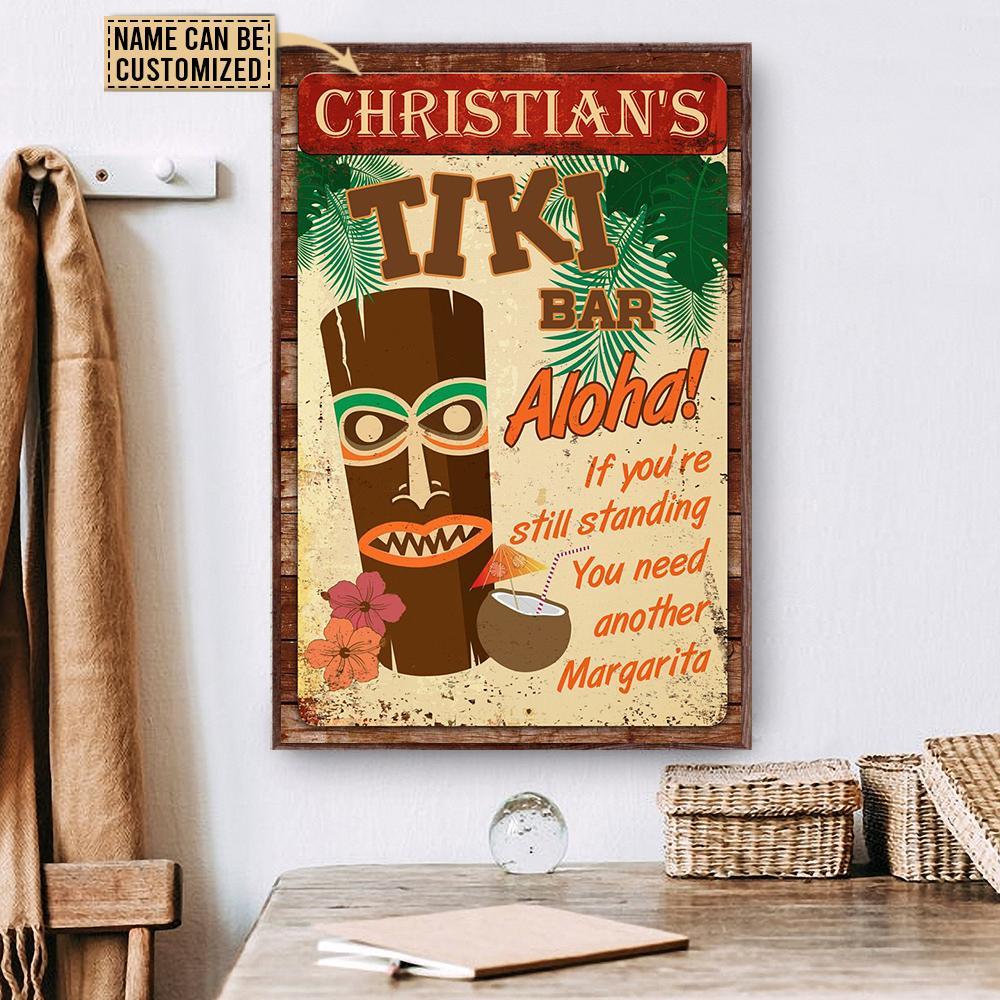 Aeticon Gifts Personalized Tiki Bar If Youre Still Standing Canvas Mom Dad Gift Home Decor