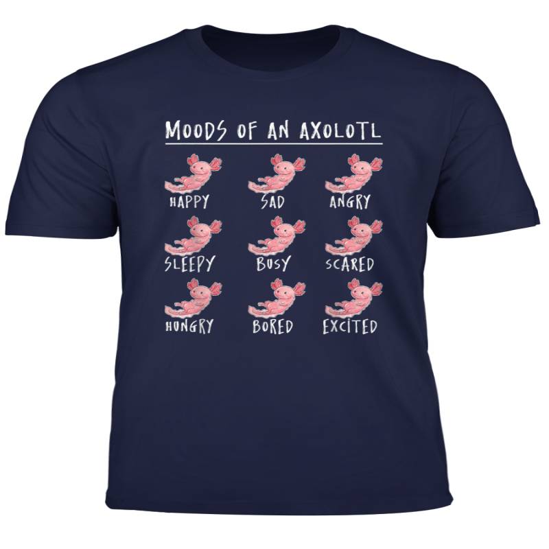 Axolotl Watercolor 99 Moods Cute Mexican Salamander Presen T Shirt