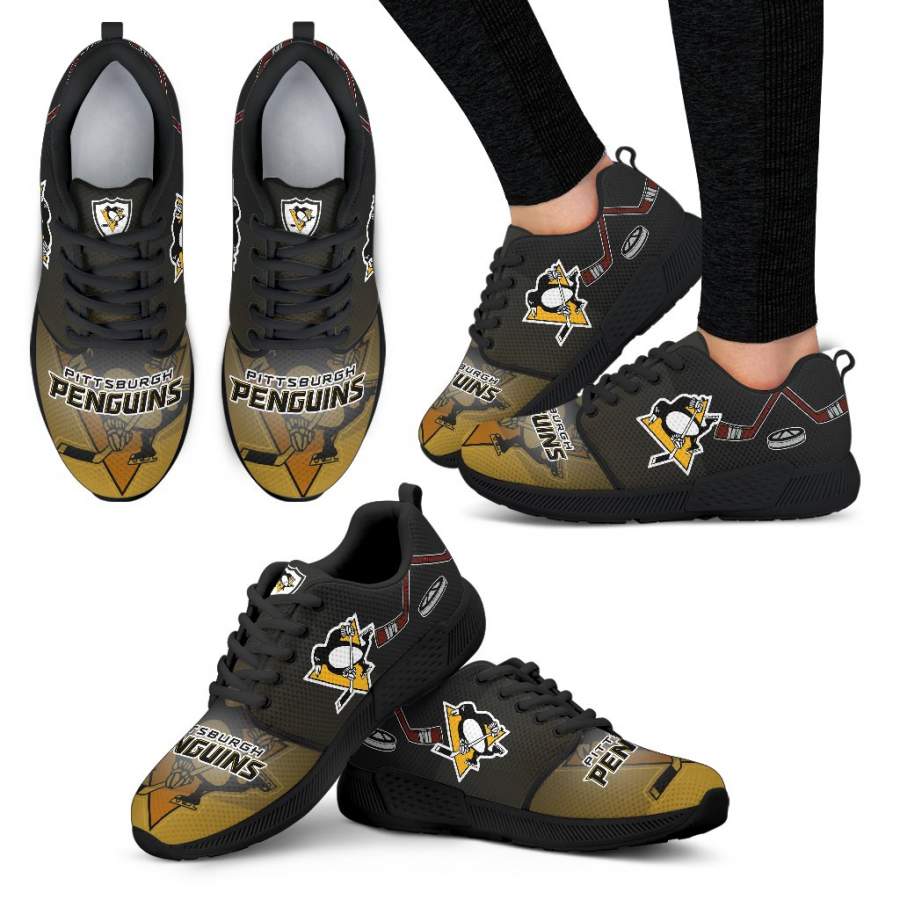 Awesome Pittsburgh Penguins Running Sneakers For Hockey Fan