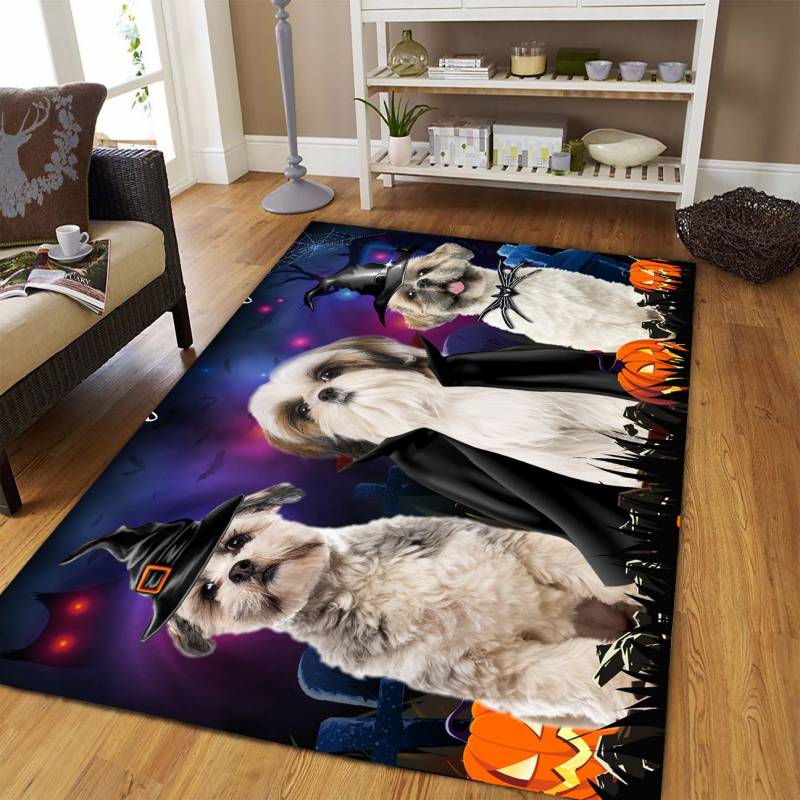 Shiba Inu Purple Halloween D1708 Rectangle Rug