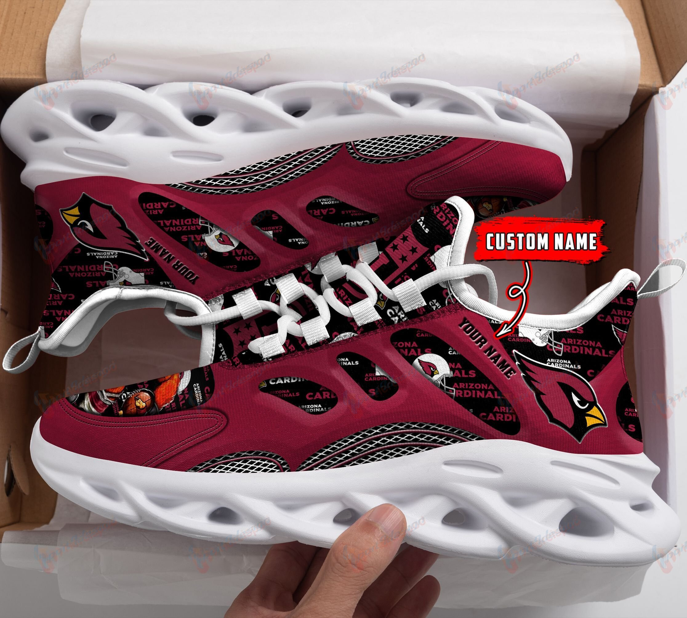 Arizona Cardinals Personalized Yezy Running Sneakers 208