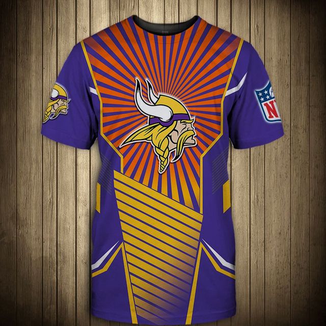 Minnesota Vikings Sunlight 3D T-Shirt