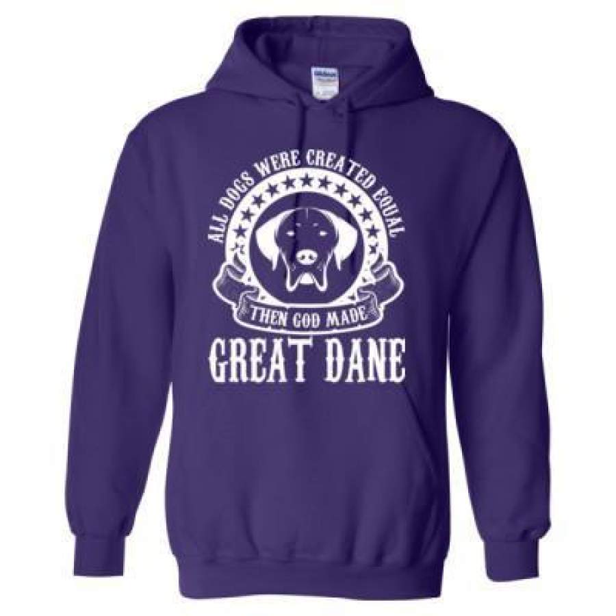 AGR All Dogs Were Created Equal God Made Great Dane – Heavy Blend™ Hooded Sweatshirt