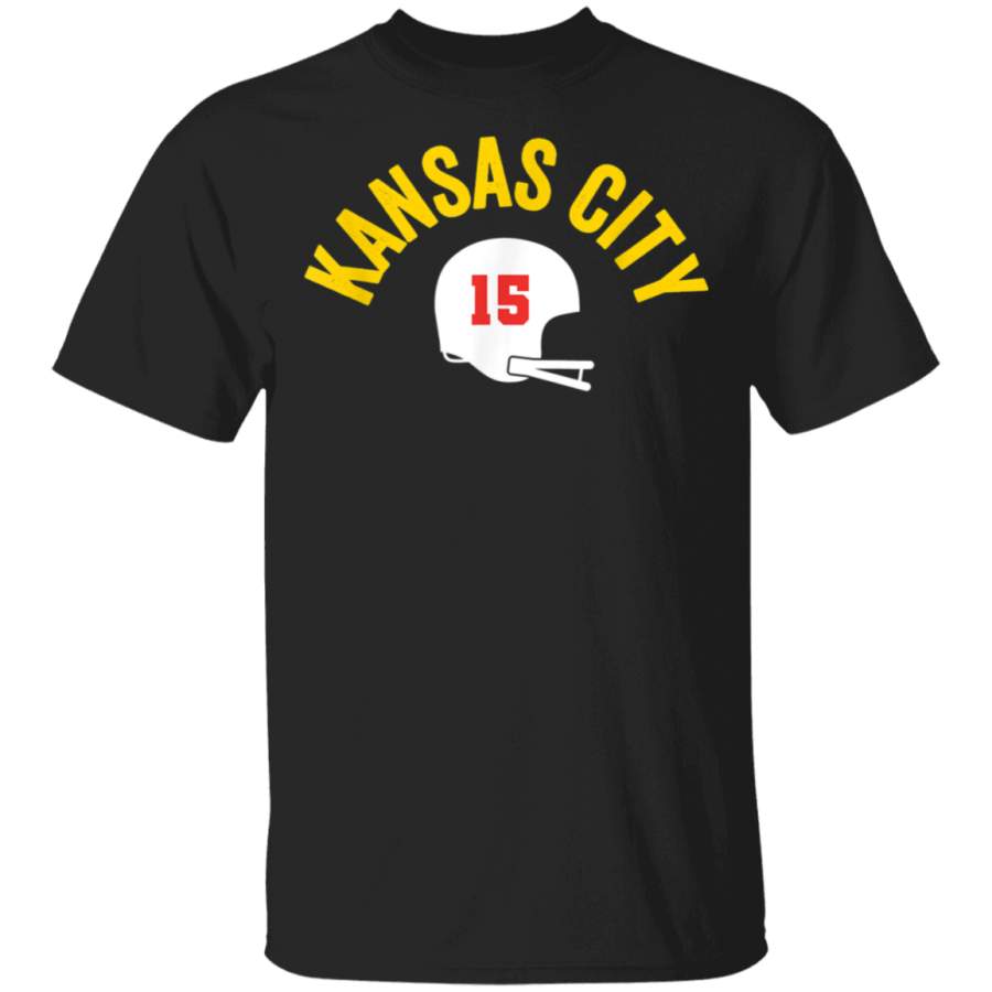 Kansas City KC Football Helmet 2020 Fan Rollin w Mahomie 15 TShirt