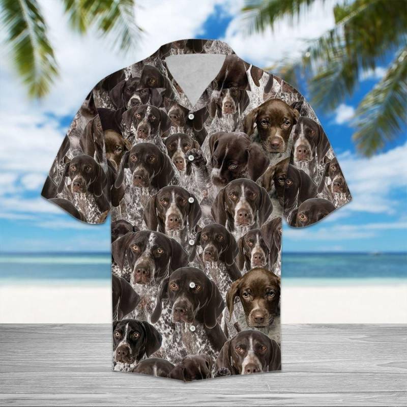 Artsyhomes German Shorthaired Pointer Awesome Hawaiian Ha31910