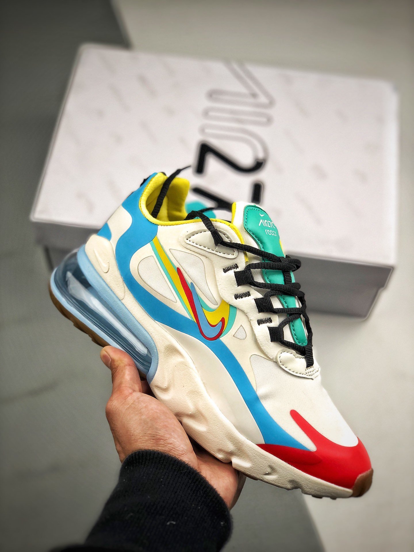 Nike Air Max 270 React Brand Heritage CT1634-100 5339789