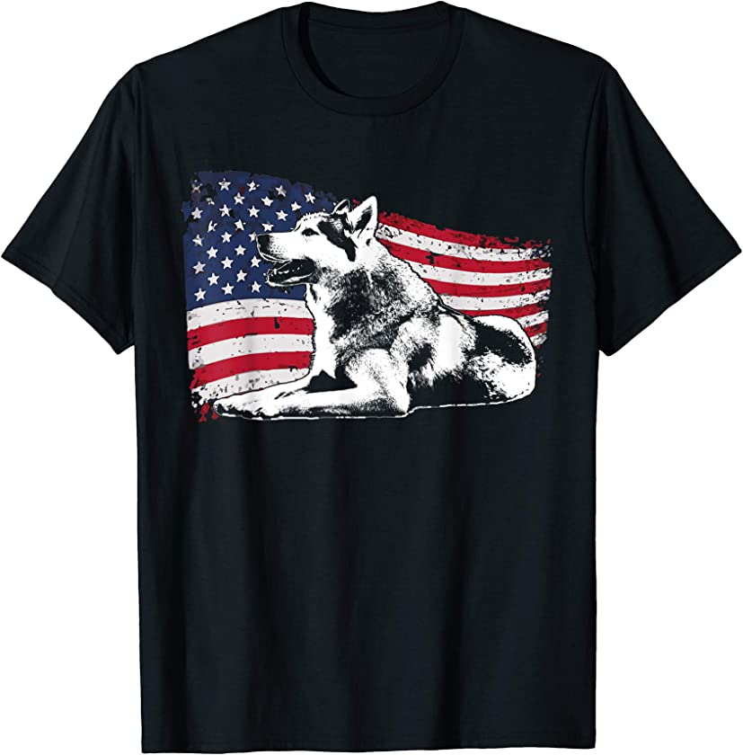 Vintage Siberian Husky T-Shirt Boys Girls Adults Gift