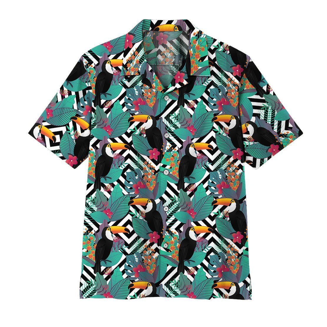 Gearhumans Gearhuman Toco Toucan Hawaiian Shirt Ha97905