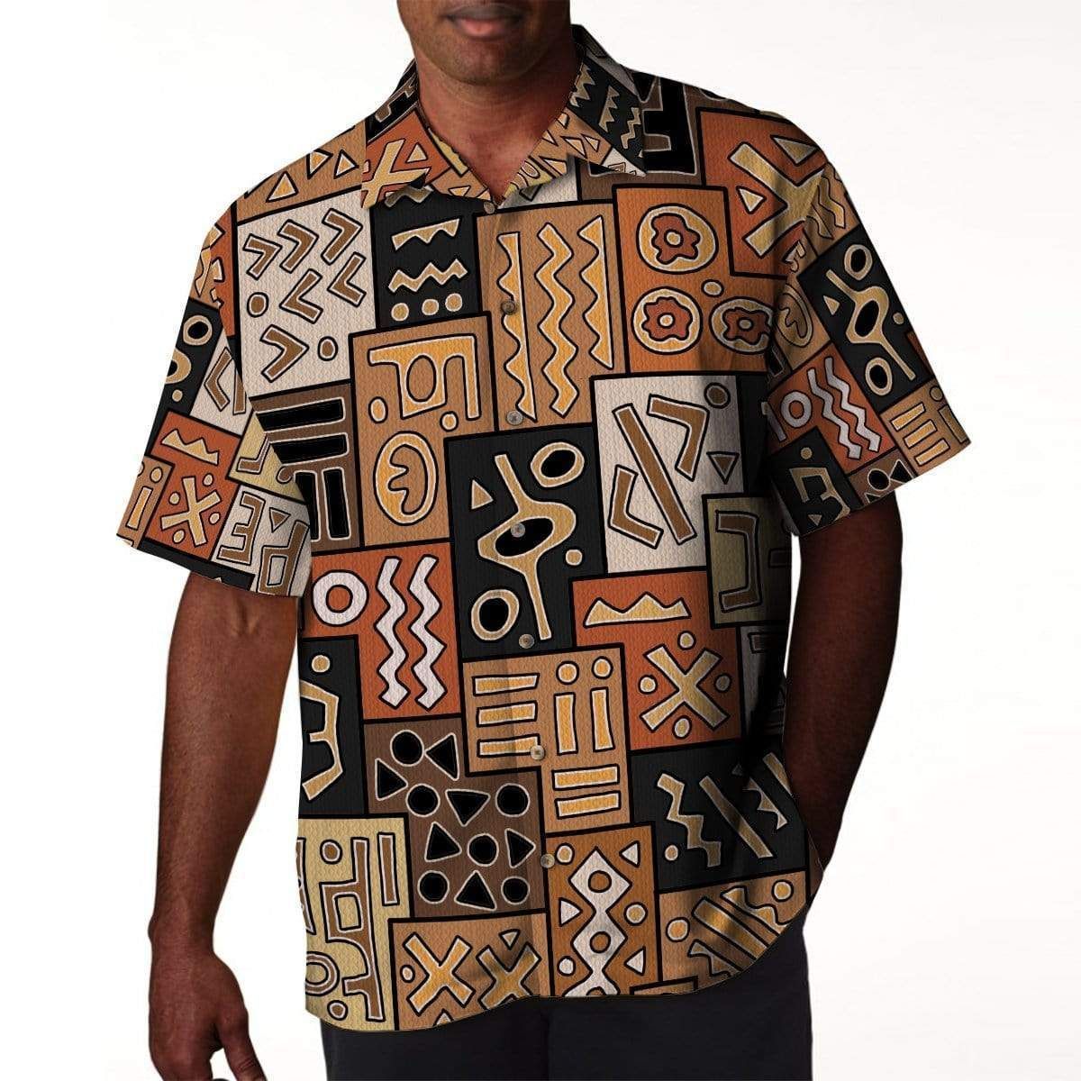 Beach Shirt Order African Tribal Pattern Tropical Hawaiian Aloha Shirts