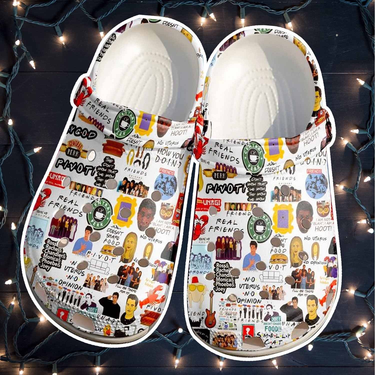 Friends Sticker Crocs Shoes Clogs – Friends Forever Outdoor Crocs Shoes Clogs Gift For Your Friends – Gigo Smart