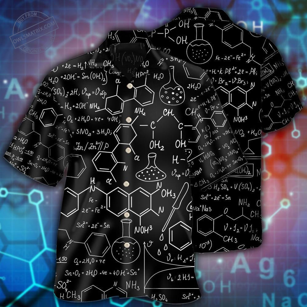 Chemistry Black Style Hawaii Shirt Ha54580