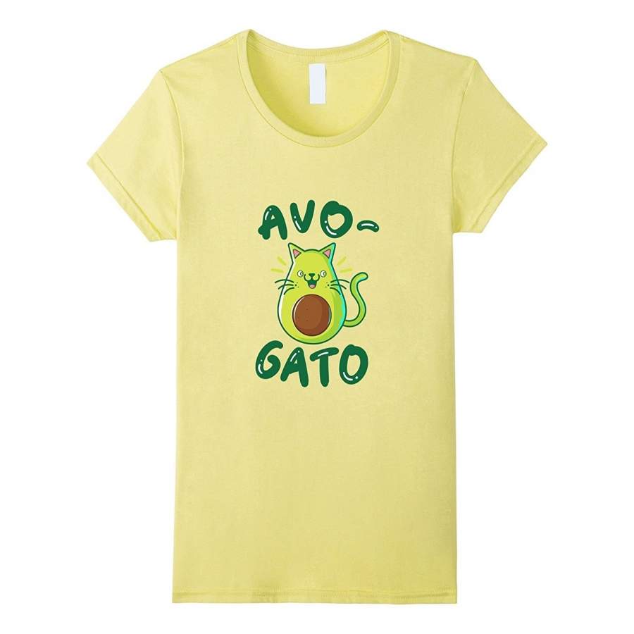 Avocado Cat Women Fashion Short Sleeved T-Shirt – Funny Avocado Funny T Shirts