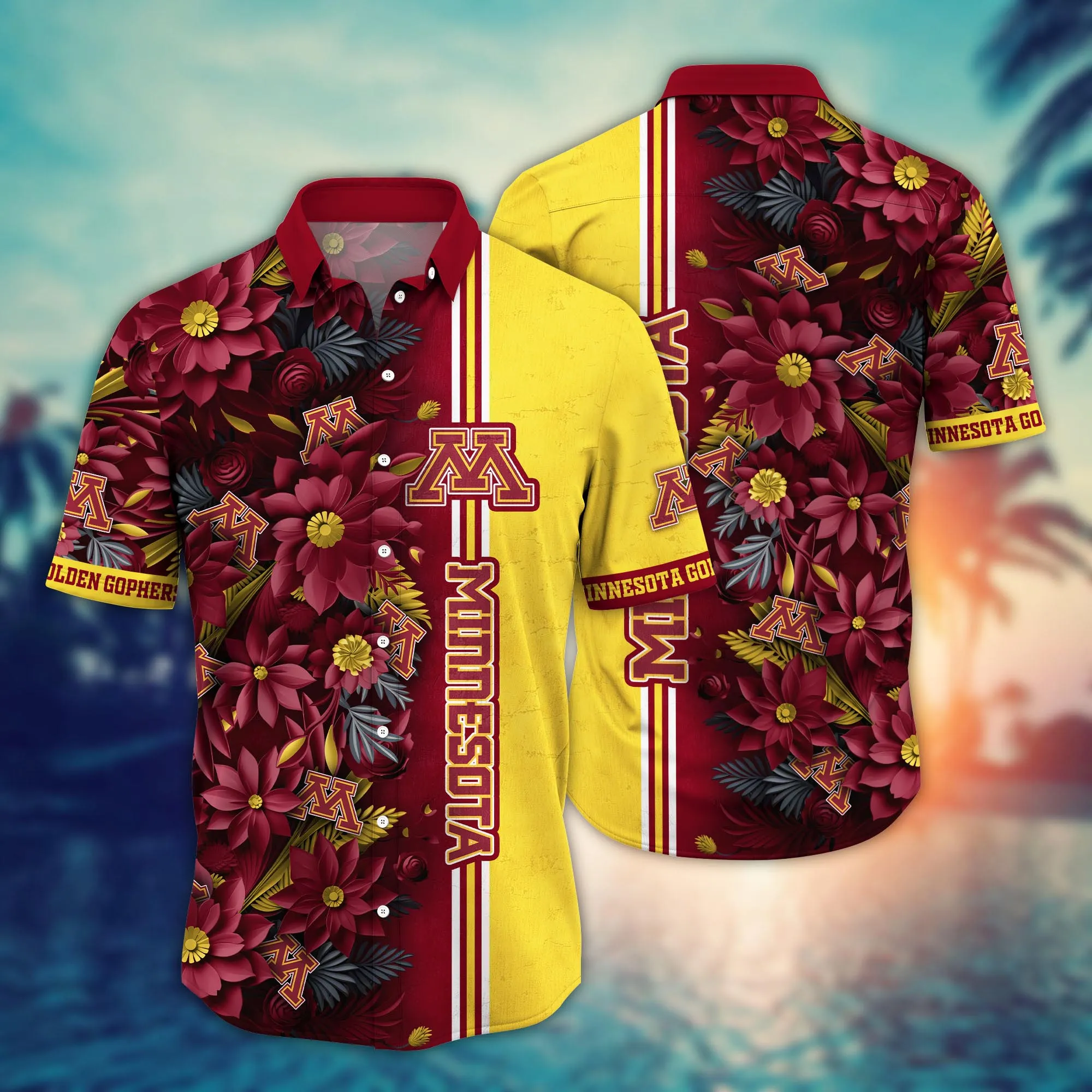 Minnesota Golden Gophers NCCA Hawaiian Shirt Custom Mosquito Bites Aloha Shirt