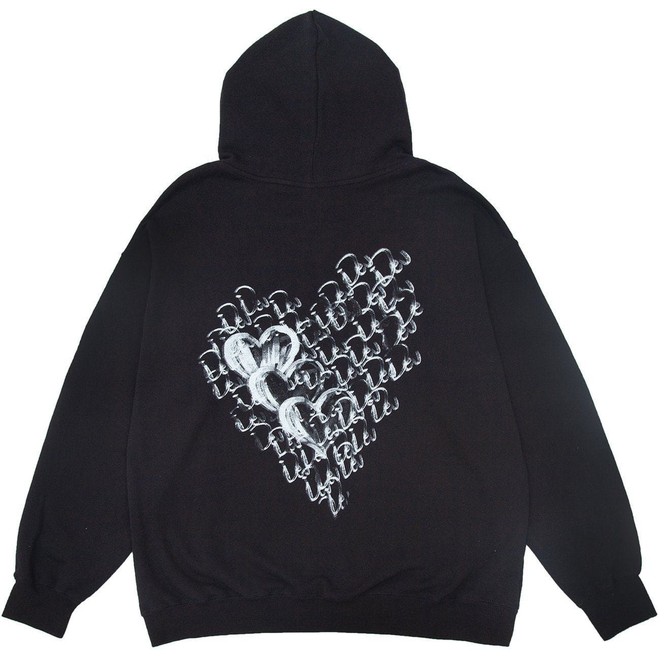 Talishko™ – Silk Screen Heart Print Hoodie