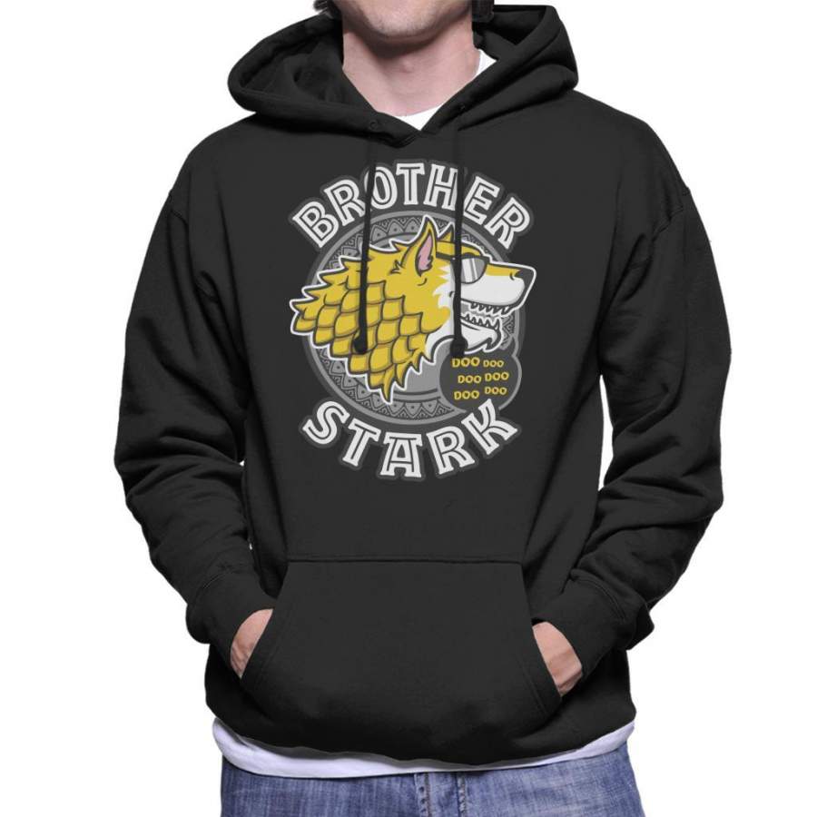 Brother Stark Baby Shark Family Game Of Thrones Men’s Hooded Sweatshirt