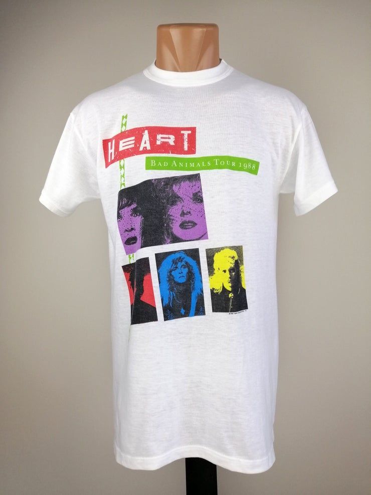 80 S Vintage Heart Bad Animals European Promo Tour 1988 Shirt