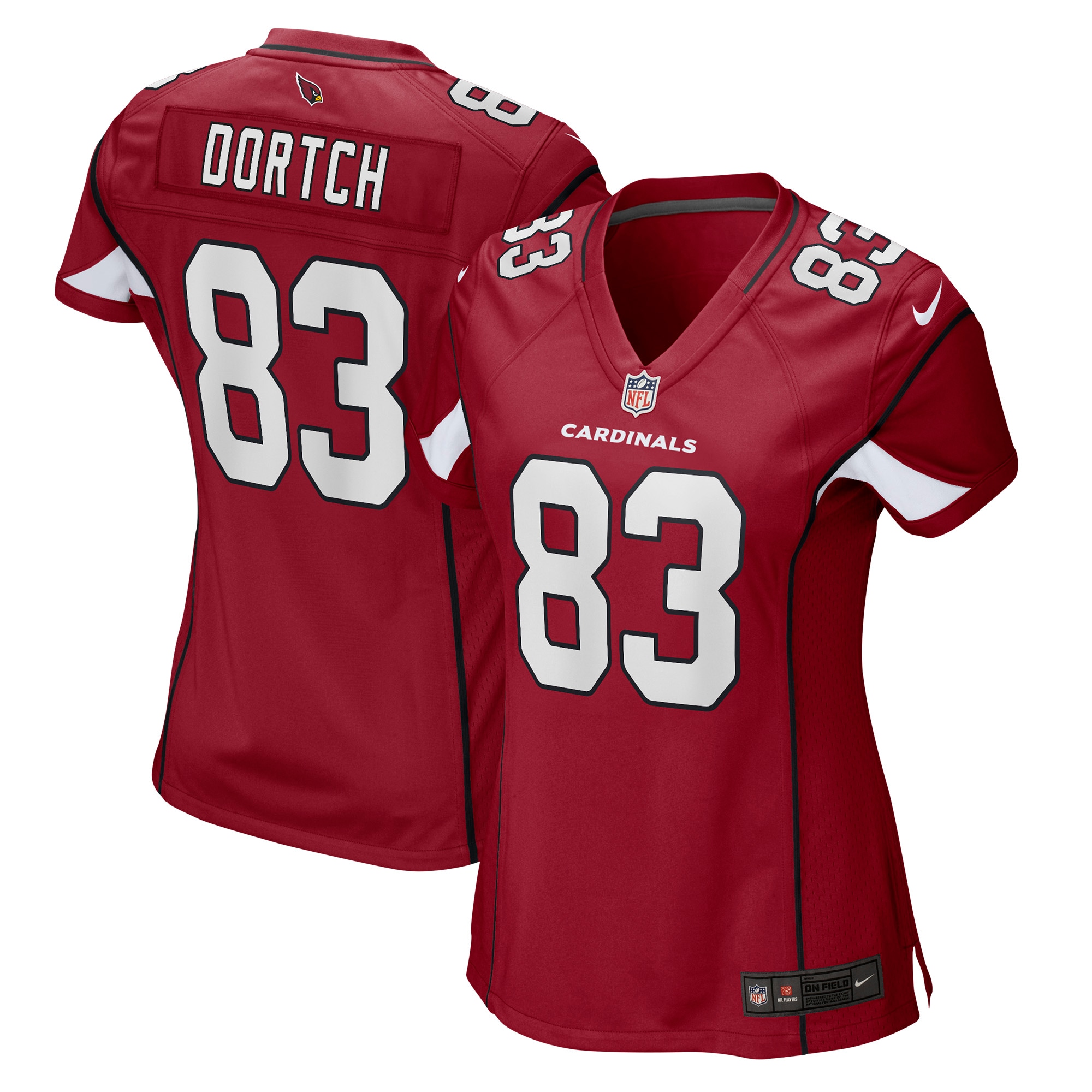 Women’s Arizona Cardinals Greg Dortch Cardinal Player Game Jersey