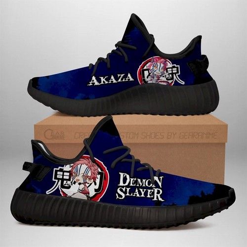 Akaza Yz Sneakers Demon Slayer Shoes Anime Yeezy Sneakers Shoes B