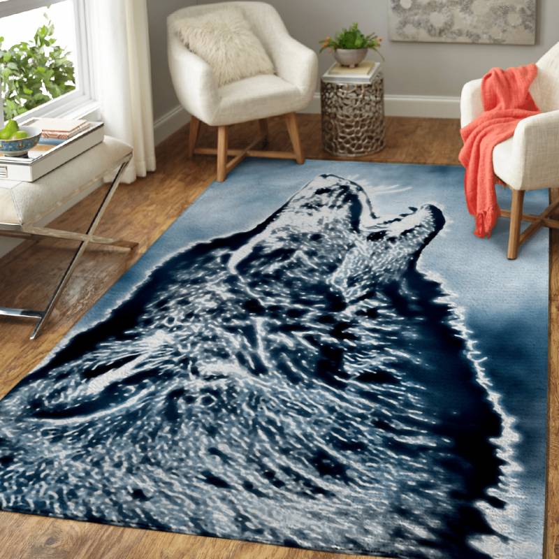 Winter Wolf – Animals Area Rug Carpet