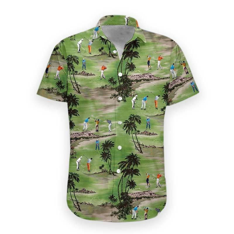 Gearhumans Golf Hawaiian Shirt Ha8291