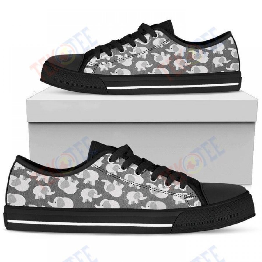 Mens Womens Elephant Elephant Low Top Shoes Custom Print Footwear Convers Sneakers TMT462