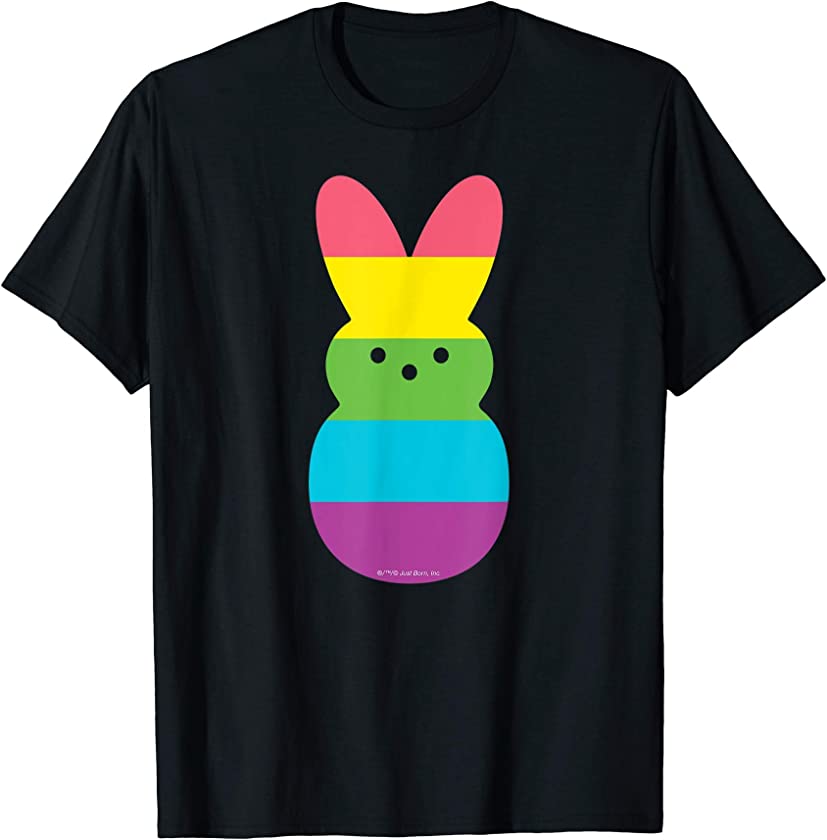 Rainbow Striped Bunny Peep T-Shirt