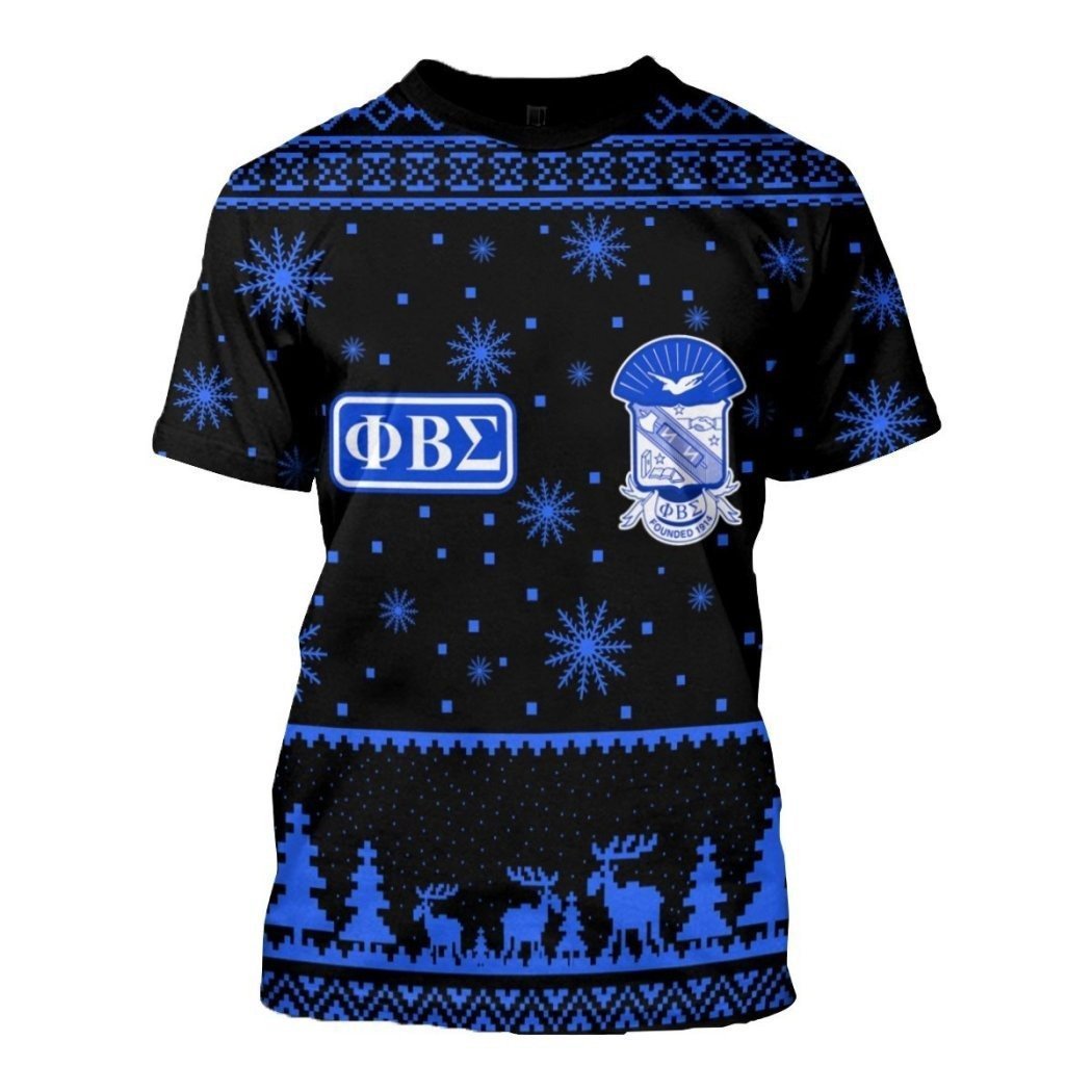 Fraternity Tshirt – Christmas Pbs Phi Beta Sigma Frat Black Tshirt