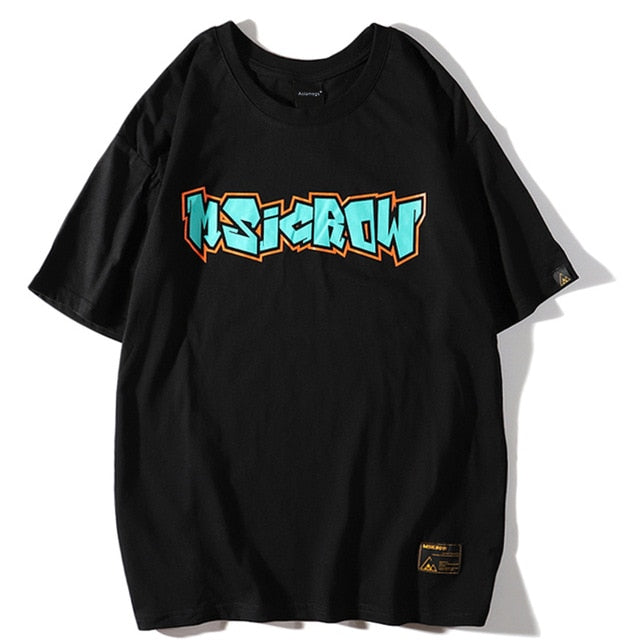 Msi Crow 1988 Printed Hip Hop Streetwear Loose Tees