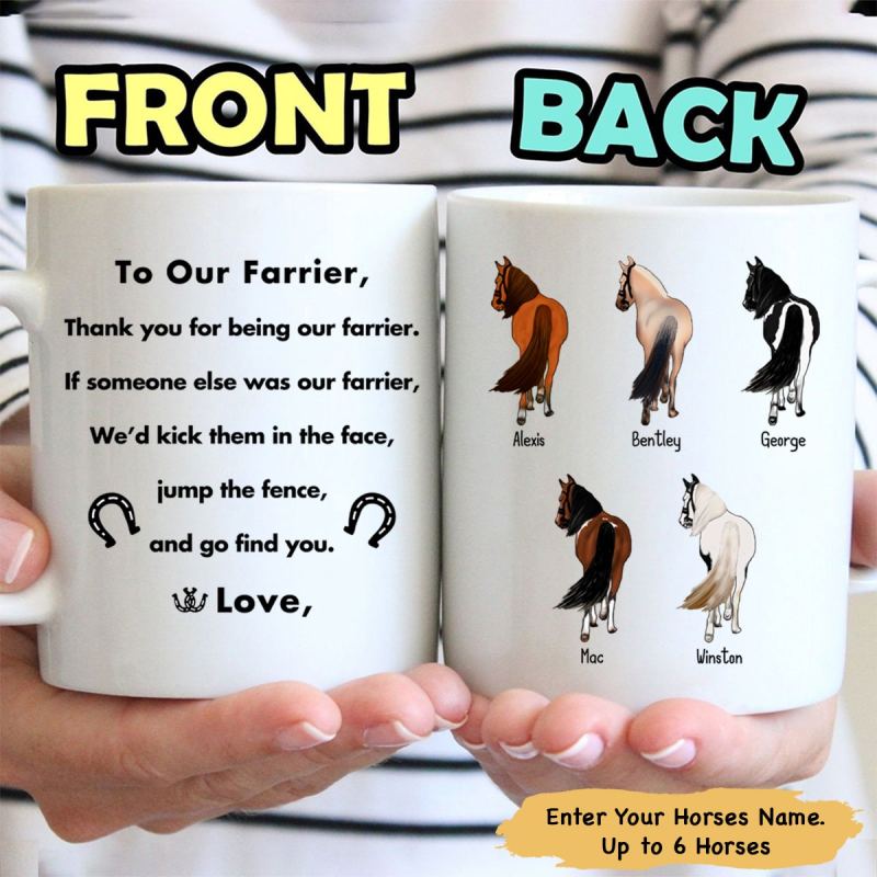 Horse, To My Farrier Personalized Mug