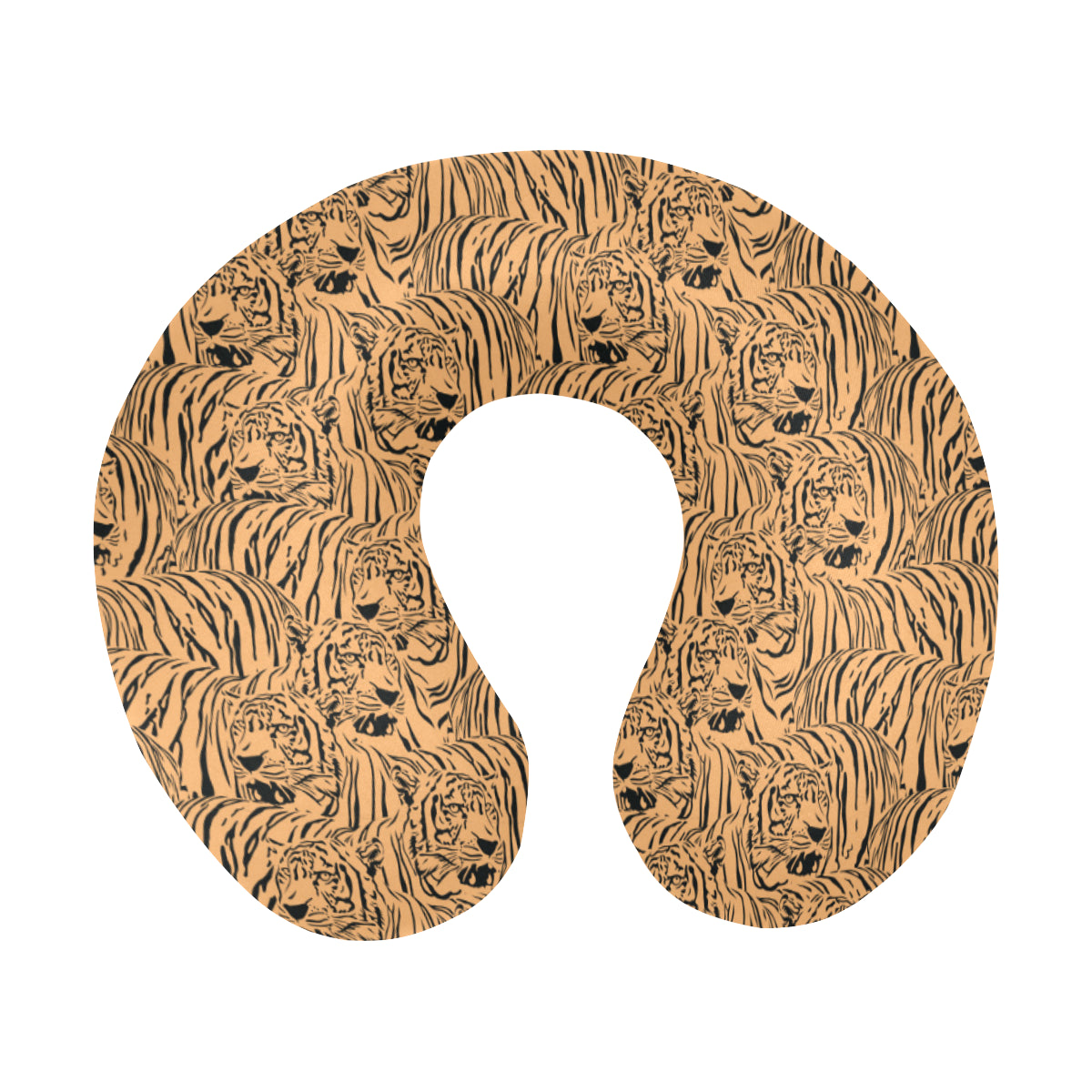 Bengal Tigers Pattern U-Shaped Travel Neck Pillow