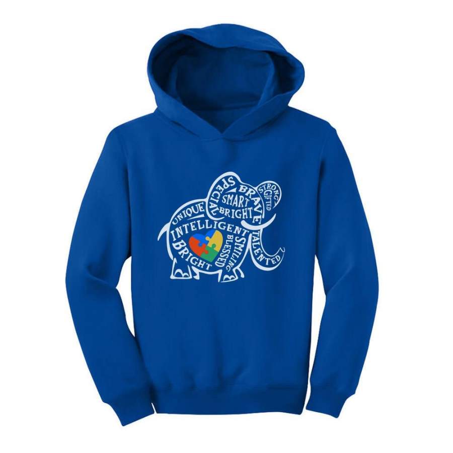 Autism Awareness Elephant Toddler Hoodie