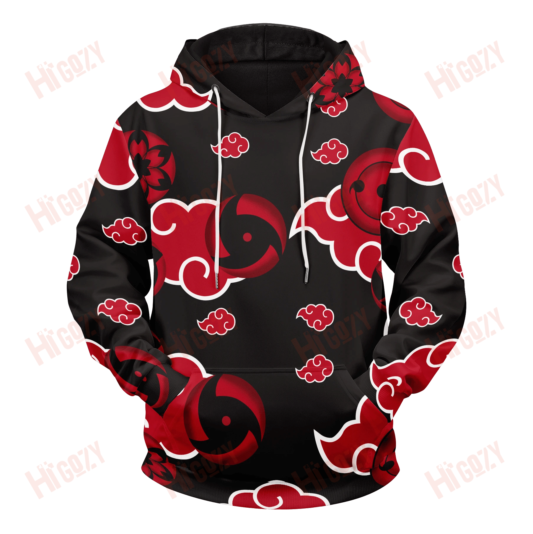 Akatsuki Sharingan Unisex Pullover Hoodie,Naruto Hoodies Clothing Custom Hoodies Graphic Hoodies, Hoodies For Women – Tac169